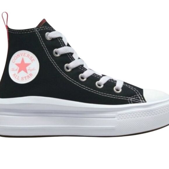 CONVERSE CHUCK TAYLOR ALL STAR MOVE HIGH-TOP SNEAKERS - 6 - Good Condition - Picture 1 of 9